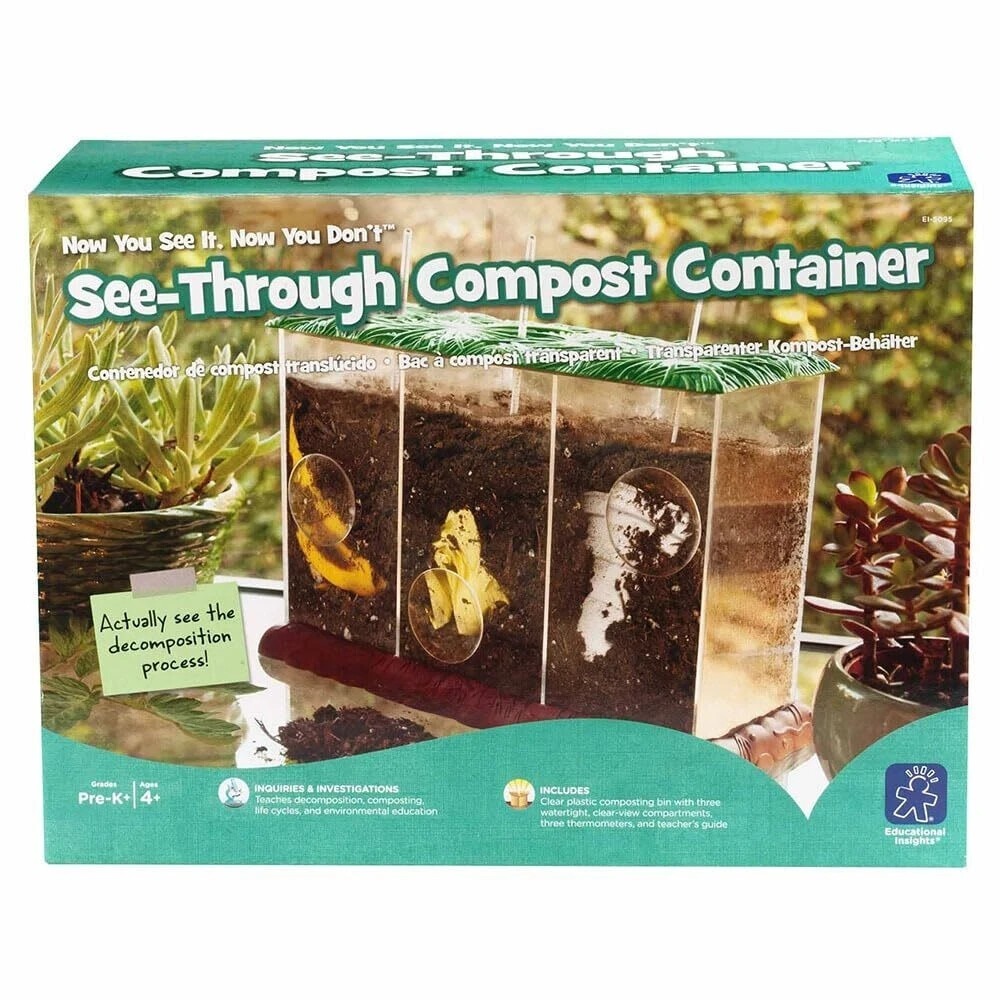 Educational Insights See-Through Compost Container Science Kit Homeschool Class